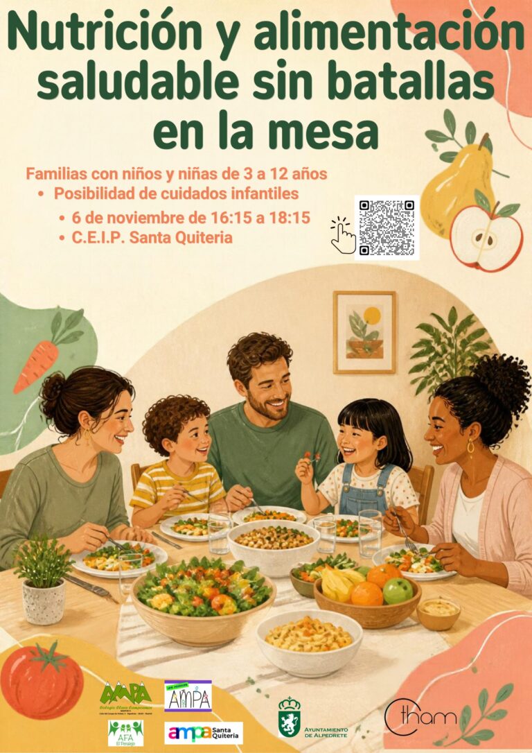 Monográfico: “Nutrición y alimentación saludable para disfrutar de la comida sin batallas en la mesa”