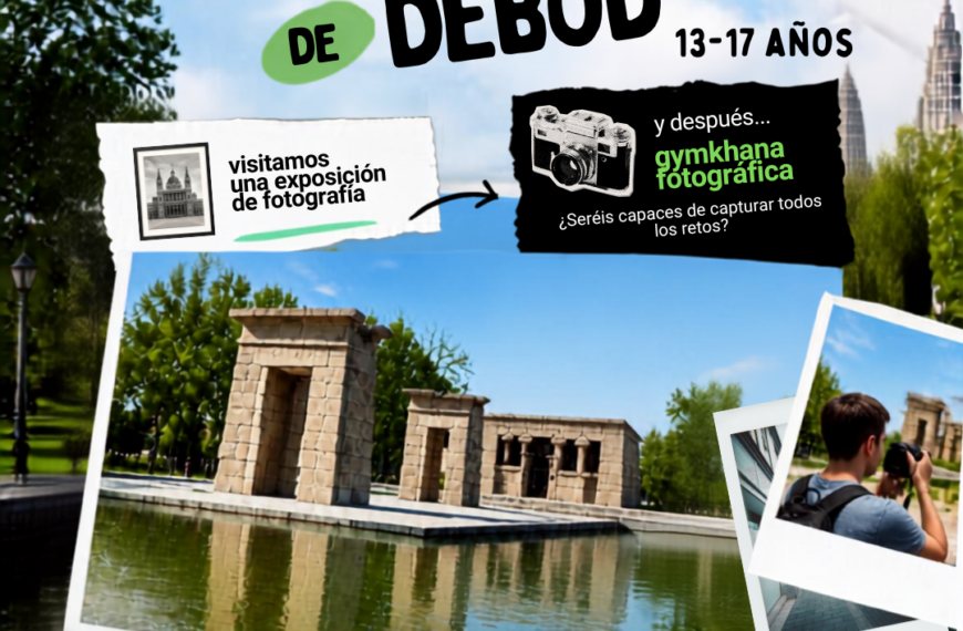 Salida joven al Templo de Debod: excursión cultural y taller fotográfico para inspirar a futuros artistas