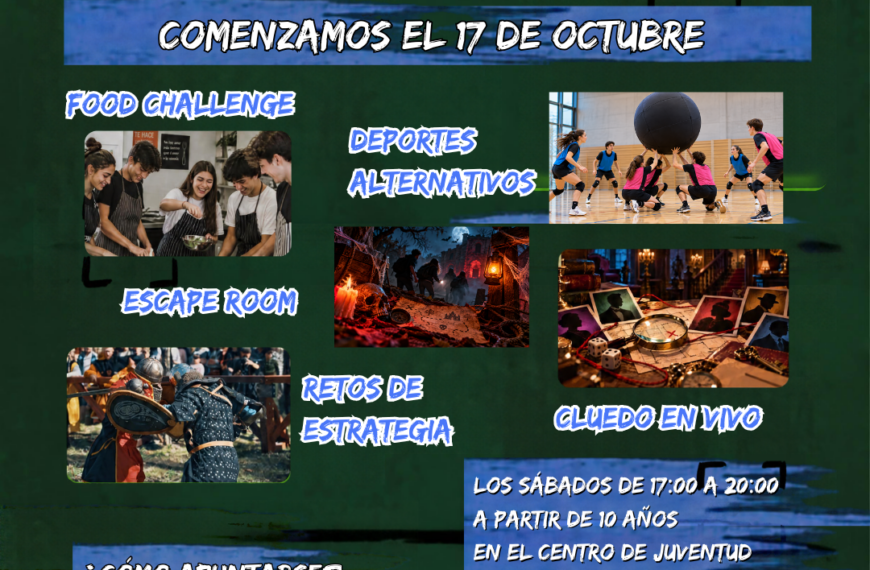 Vuelve el tardeo joven cada sábado en el Centro de Juventud con actividades y diversión para todos